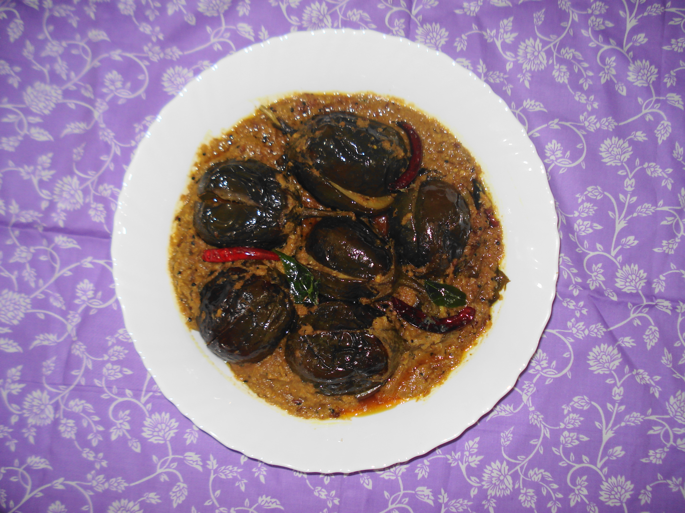 Traditional Baghara Baingan dish from Telangana, India — Authentic recipe from Eat By State