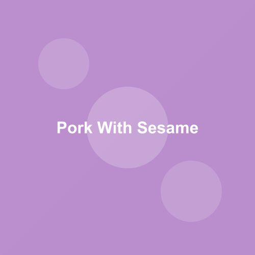 Traditional Pork with Sesame dish from Tripura, India — Authentic recipe from Eat By State